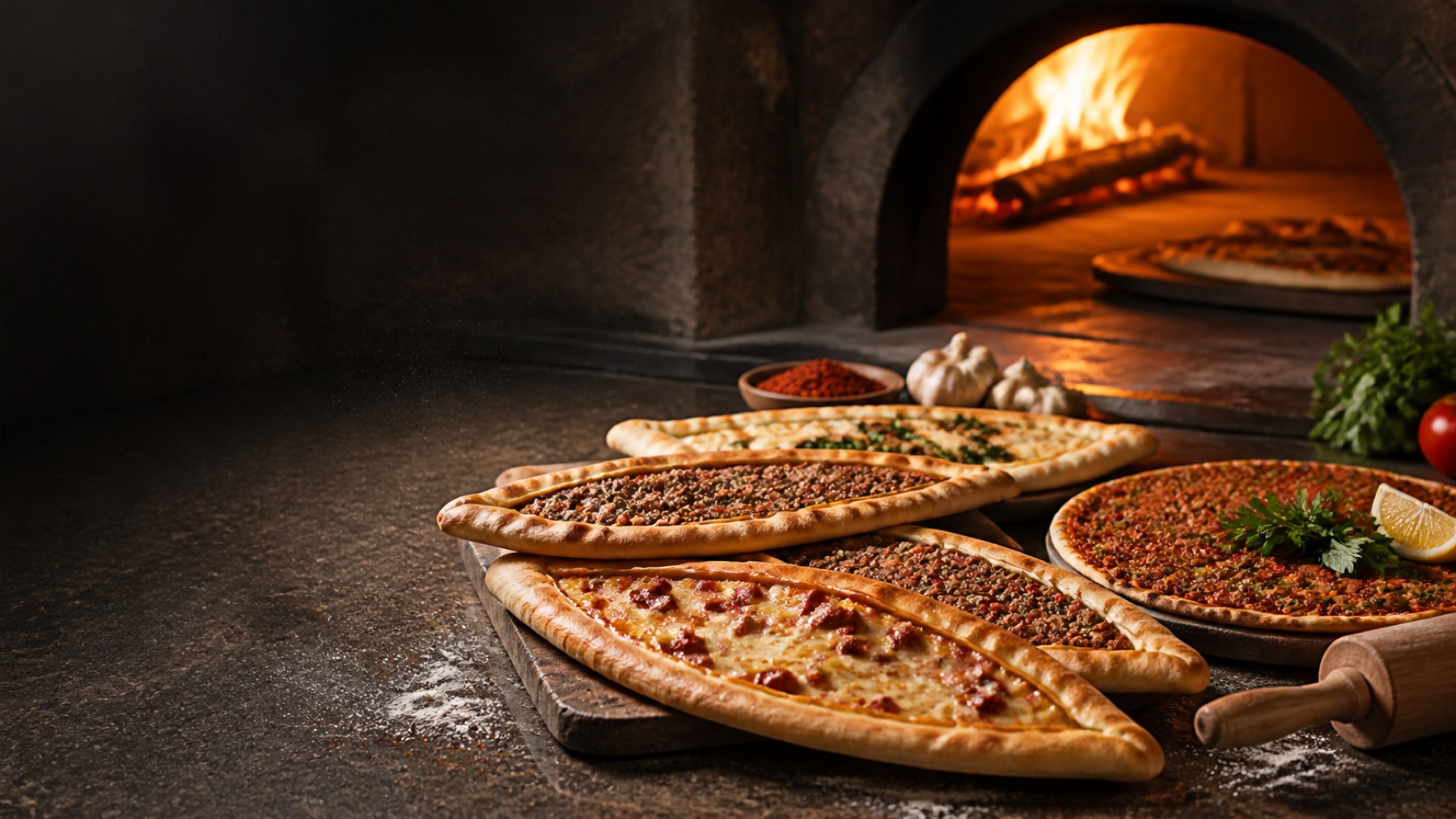Fırından çıkan pide ve lahmacun çeşitleri